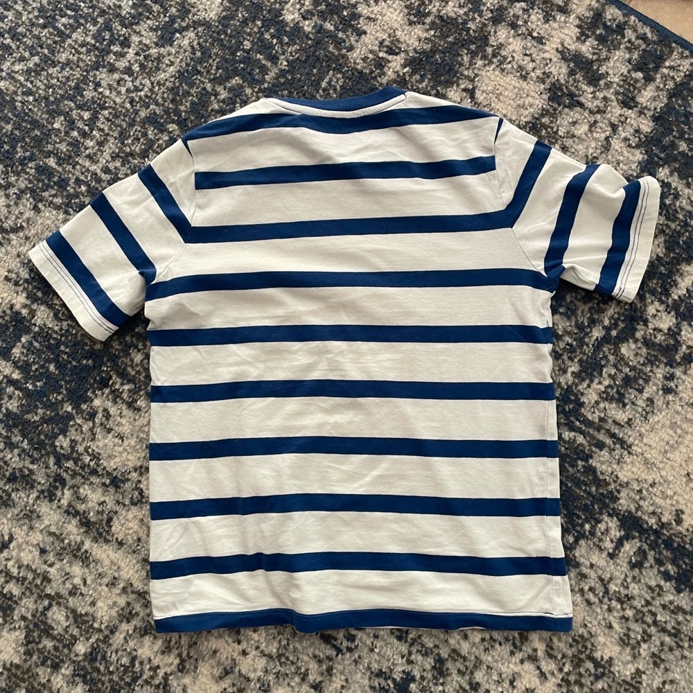 Vineyard Vines Kids Royal Blue and White Striped Tee Small - Picture 2 of 4